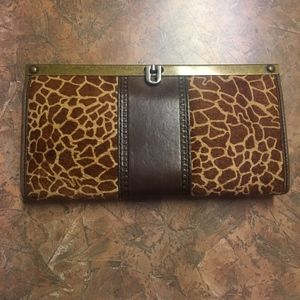 Giraffe Hair print Fossil Wallet